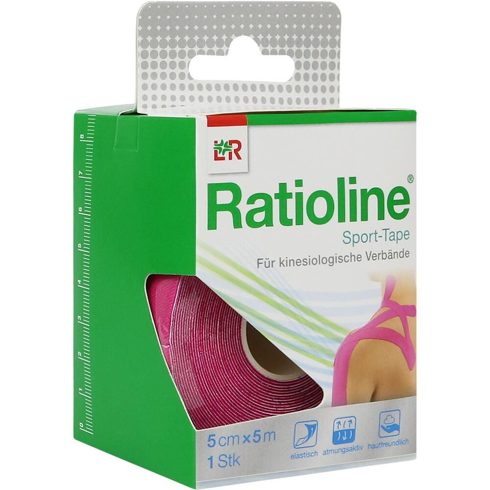 Ratioline Sport-Tape 5 cm x 5 m pink 1 St Pflaster