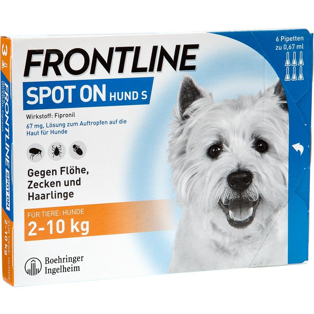 FRONTLINE SPOT-ON gegen Zecken, Flöhe und Haarlinge für Hunde S (2-10 kg)  6 St Lösung