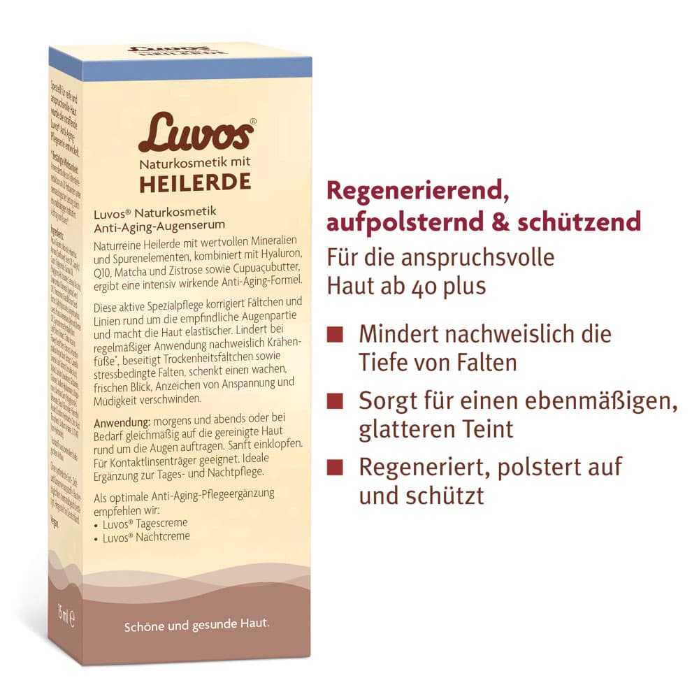 Luvos HEILERDE Anti-Age Augenserum 15 ml Augencreme Luvos HEILERDE Anti-Age Augenserum 15 ml Augencreme