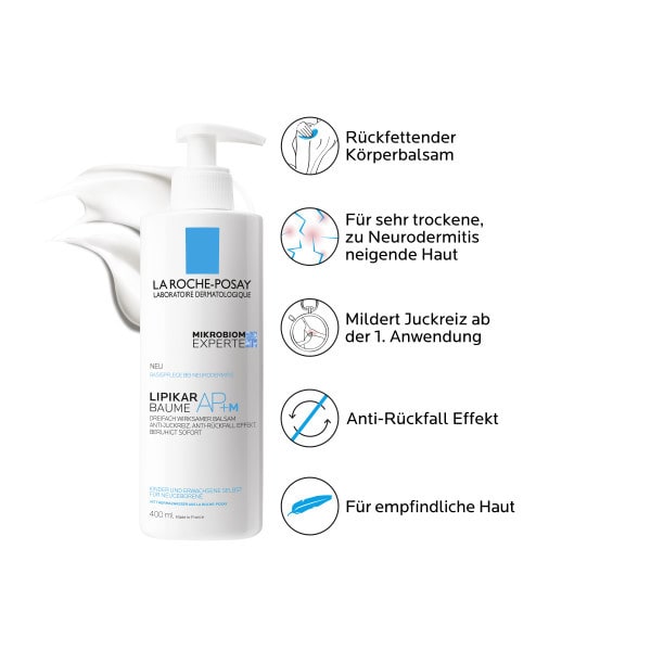 LA ROCHE-POSAY LIPIKAR BAUME AP+M Doppelpack 2X400 ml Creme