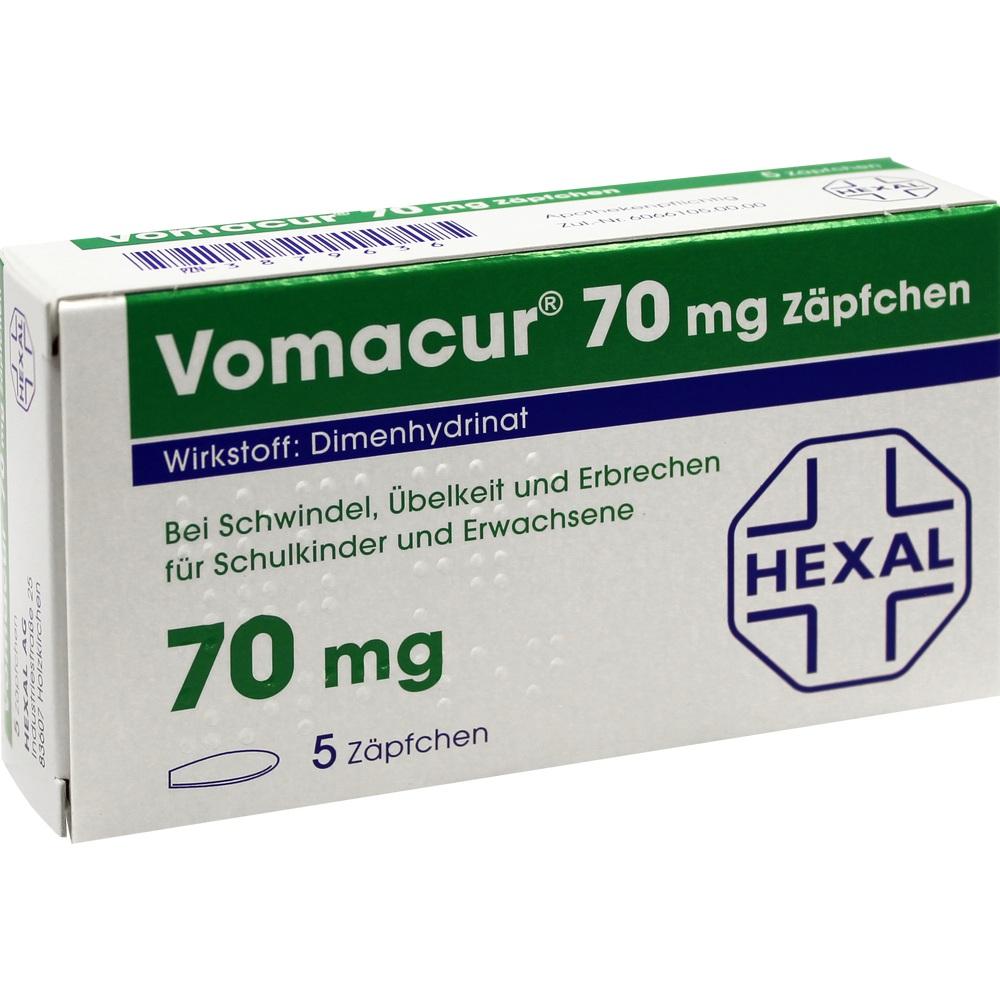 Vomacur 70mg 5 St Suppositorien