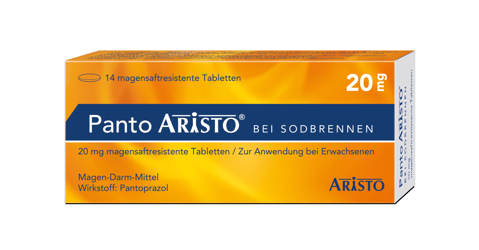 Panto Aristo bei Sodbrennen 20mg 14 St Tabletten magensaftresistent