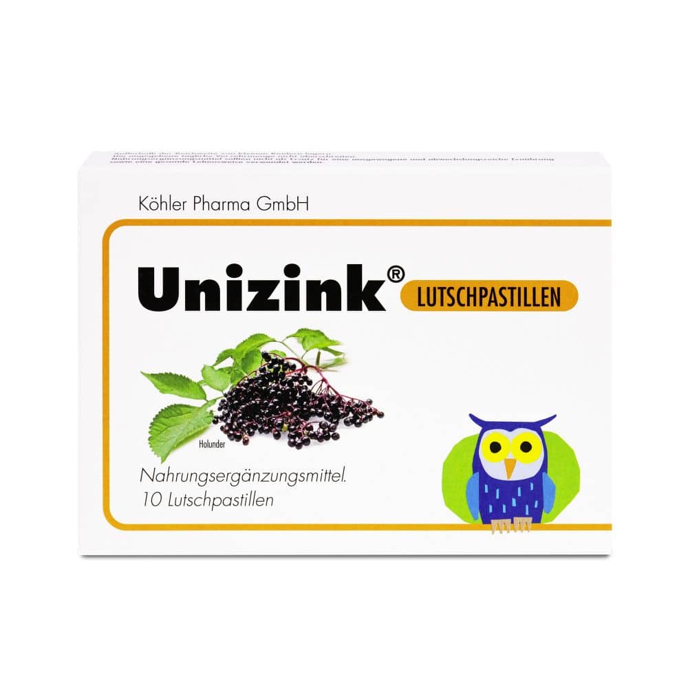 Unizink Lutschpastillen 10 St Pastillen