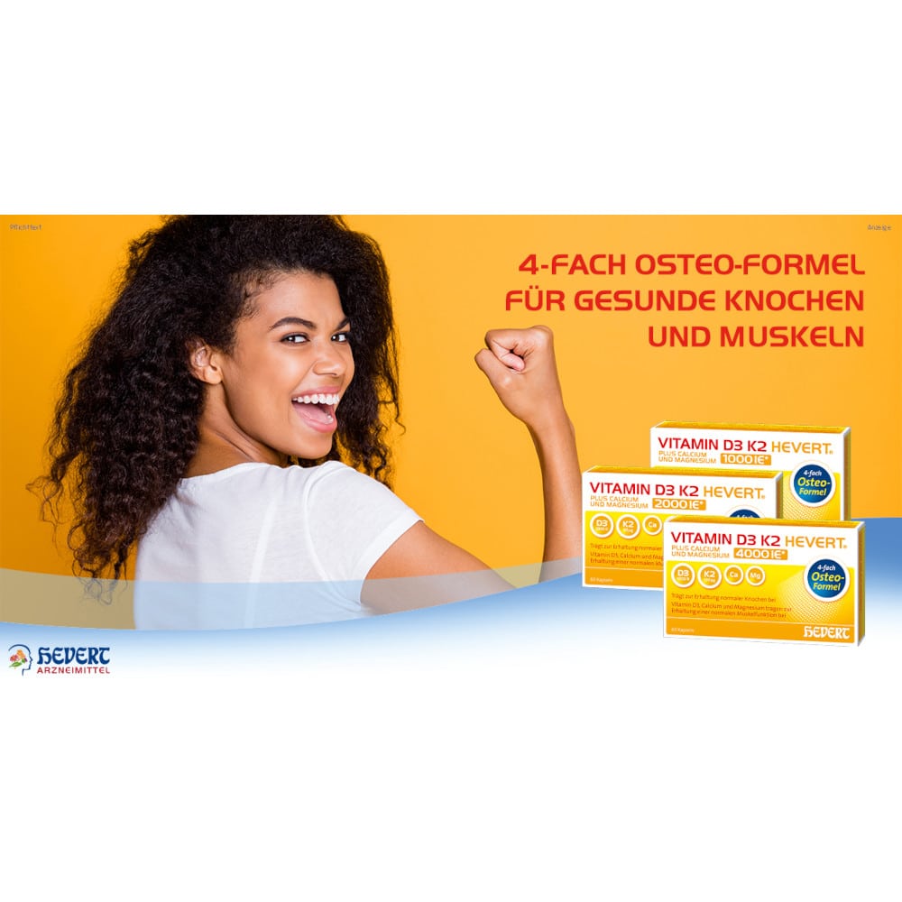 VITAMIN D3 K2 HEVERT 4000 I.E. 60 St Kapseln