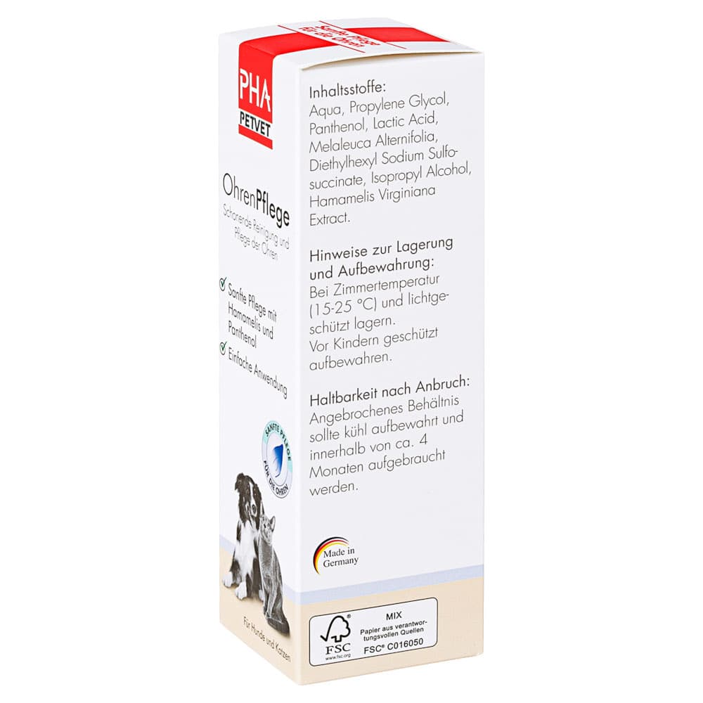 PHA OhrenPflege Tropfen für Hunde 100 ml Tropfen