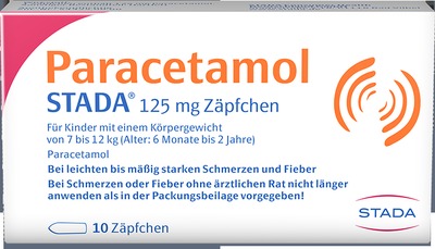 Paracetamol STADA 125mg 10 St Suppositorien