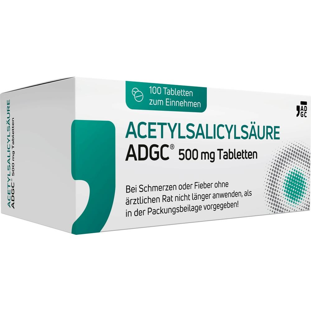 ACETYLSALICYLSÄURE ADGC 500mg  100 St Tabletten
