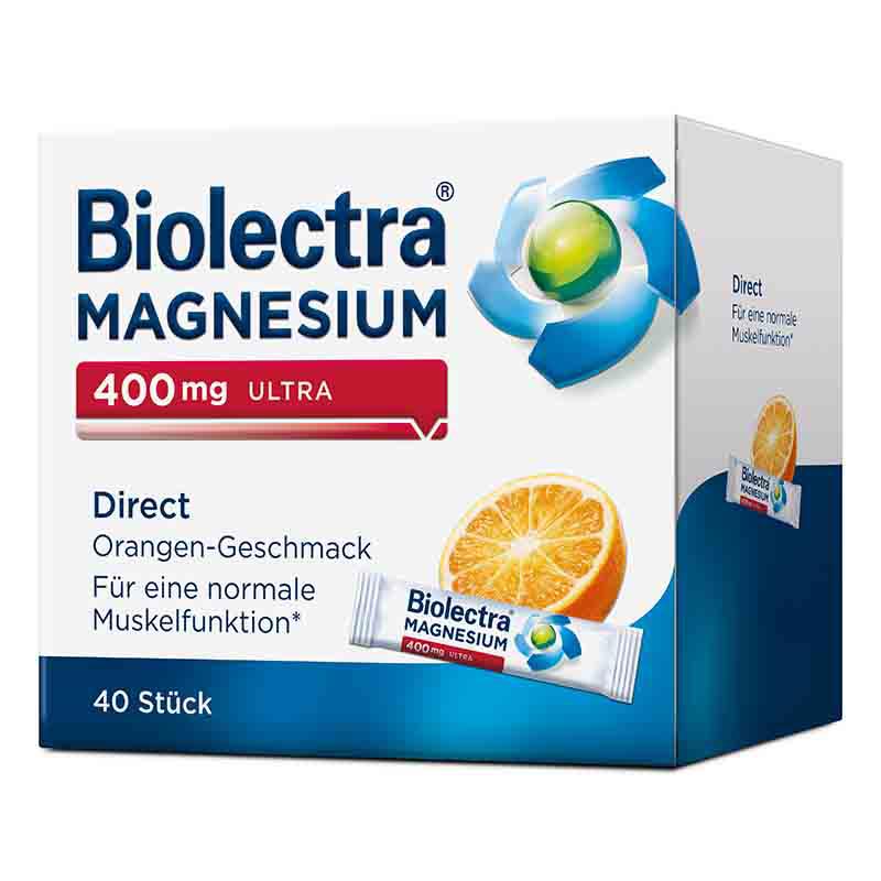 Biolectra MAGNESIUM 400mg ULTRA Direct Orange 40 St Pellets