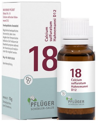 Schüßler-Salz Nr. 18 Calcium sulfuratum D12 15 g Globuli