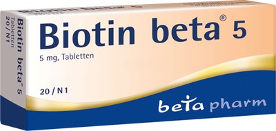 BIOTIN BETA 5 Tabletten 20 St Tabletten