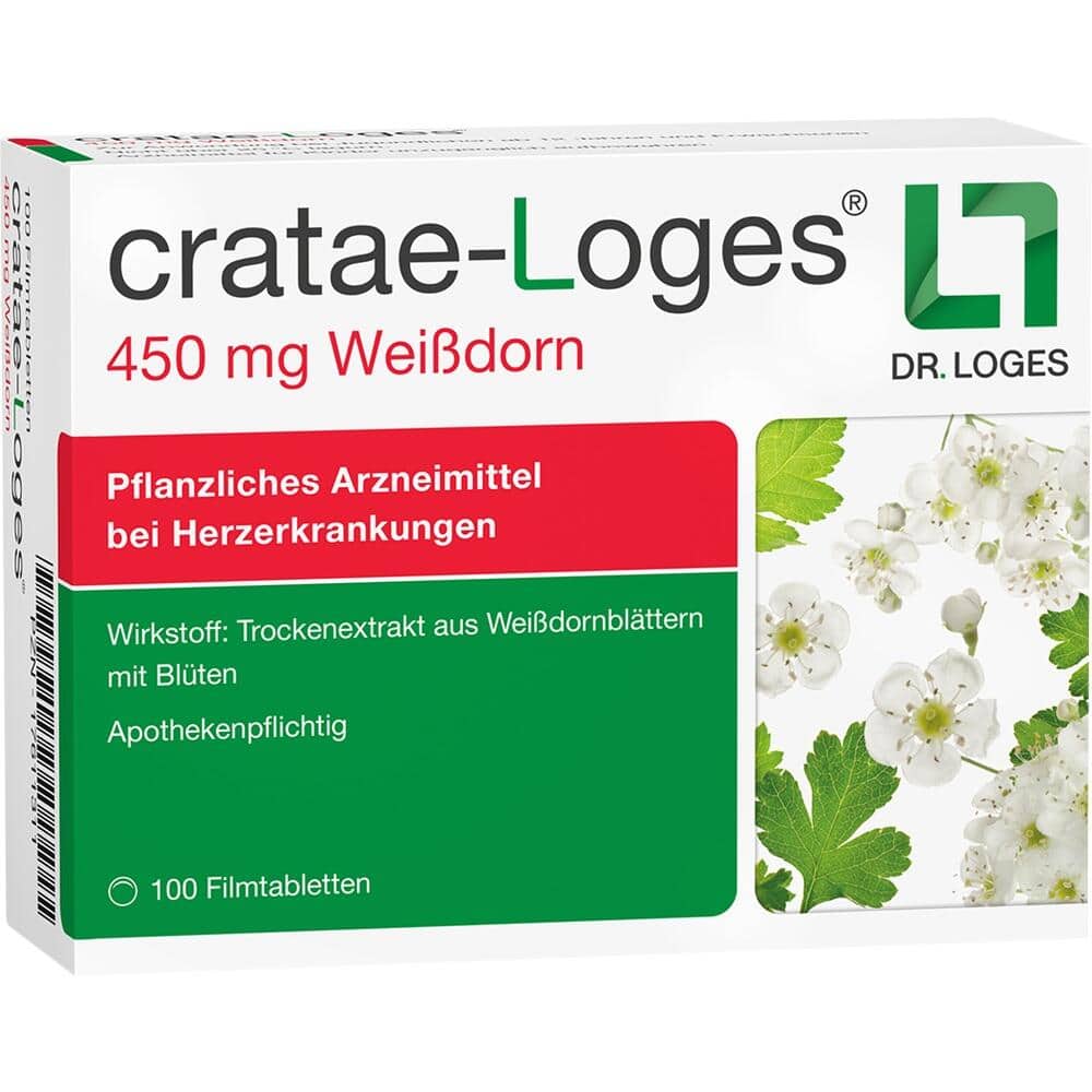 cratae-Loges 450mg Weißdorn  100 St Filmtabletten