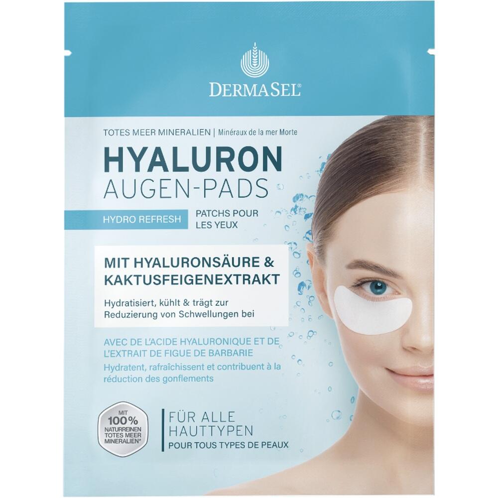 DERMASEL HYALURON AUGEN-PADS 1 Packung