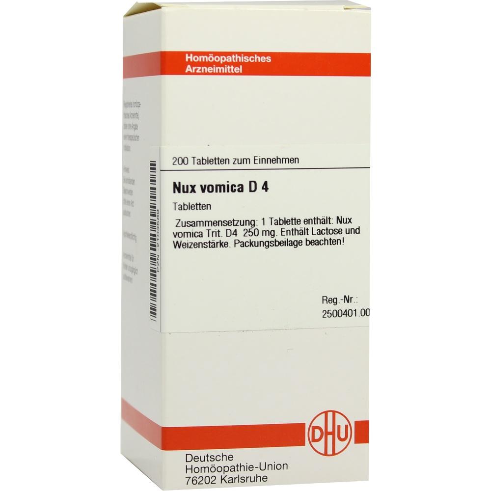 NUX VOMICA D 4 Tabletten 200 St Tabletten