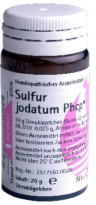 SULFUR JODATUM PHCP Globuli 20 g Globuli