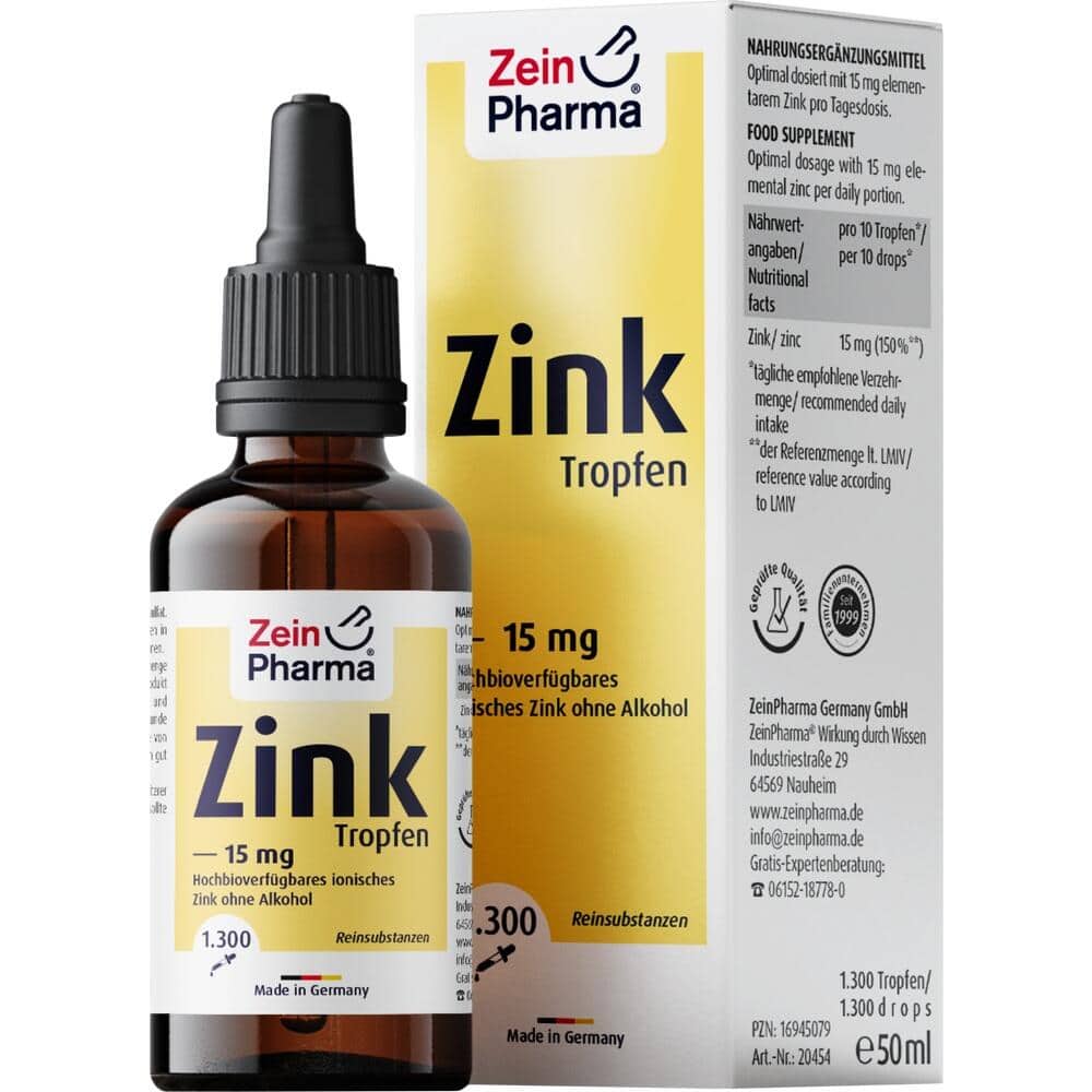 Zein Pharma Zink Tropfen 15 mg  50 ml Tropfen zum Einnehmen