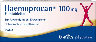 Haemoprocan 100mg Filmtabletten 50 St Filmtabletten