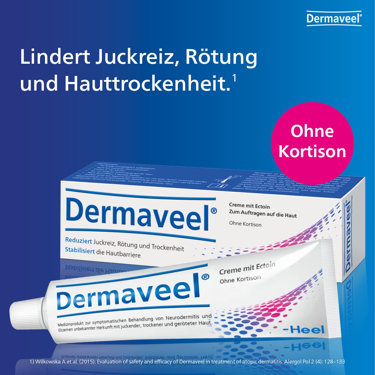 DERMAVEEL bei Juckreiz, Rötung und Trockenheit 50 ml Creme