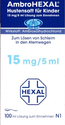 AmbroHEXAL Hustensaft für Kinder 15mg/5ml 100 ml Lösung zum Einnehmen