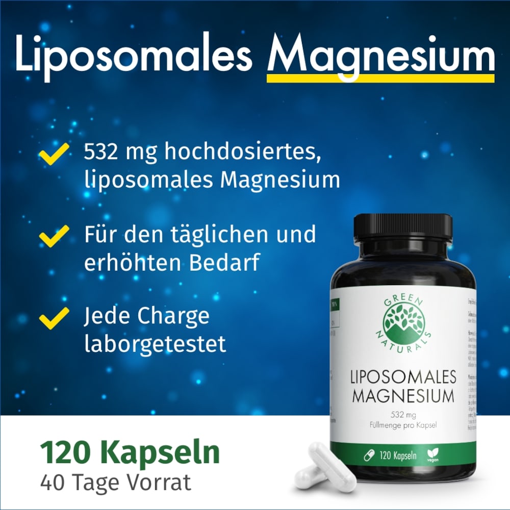 GREEN NATURALS Magnesium Citrat 120 St Kapseln