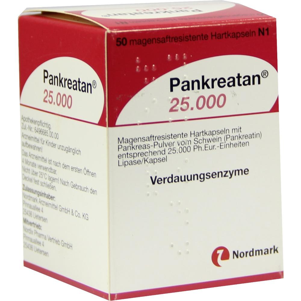 Pankreatan 25000 50 St Magensaftresistente Hartkapseln