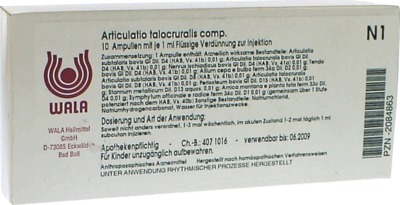 WALA Articulatio talocruralis comp. 10X1 ml Ampullen