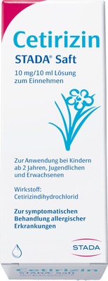 Cetirizin STADA 10mg/10ml 150 ml Lösung zum Einnehmen