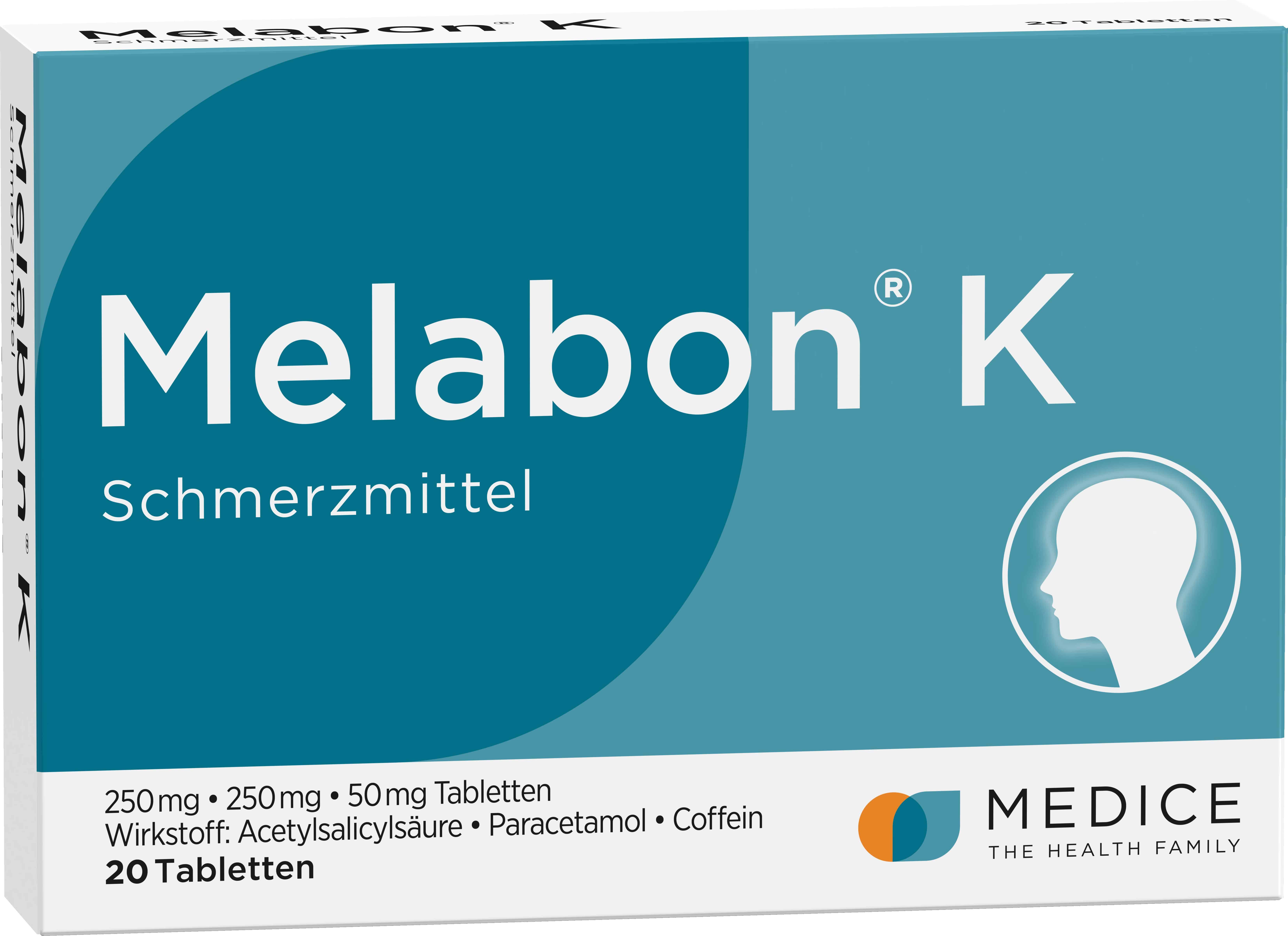 Melabon K bei Kopfschmerzen und Zahnschmerzen 20 St Tabletten