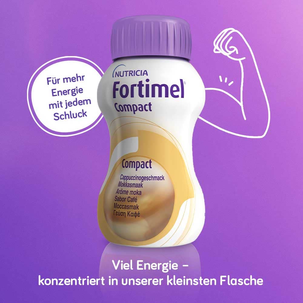 Fortimel Compact  2.4 Trinknahrung Cappuccino 8X4X125 ml Flüssigkeit