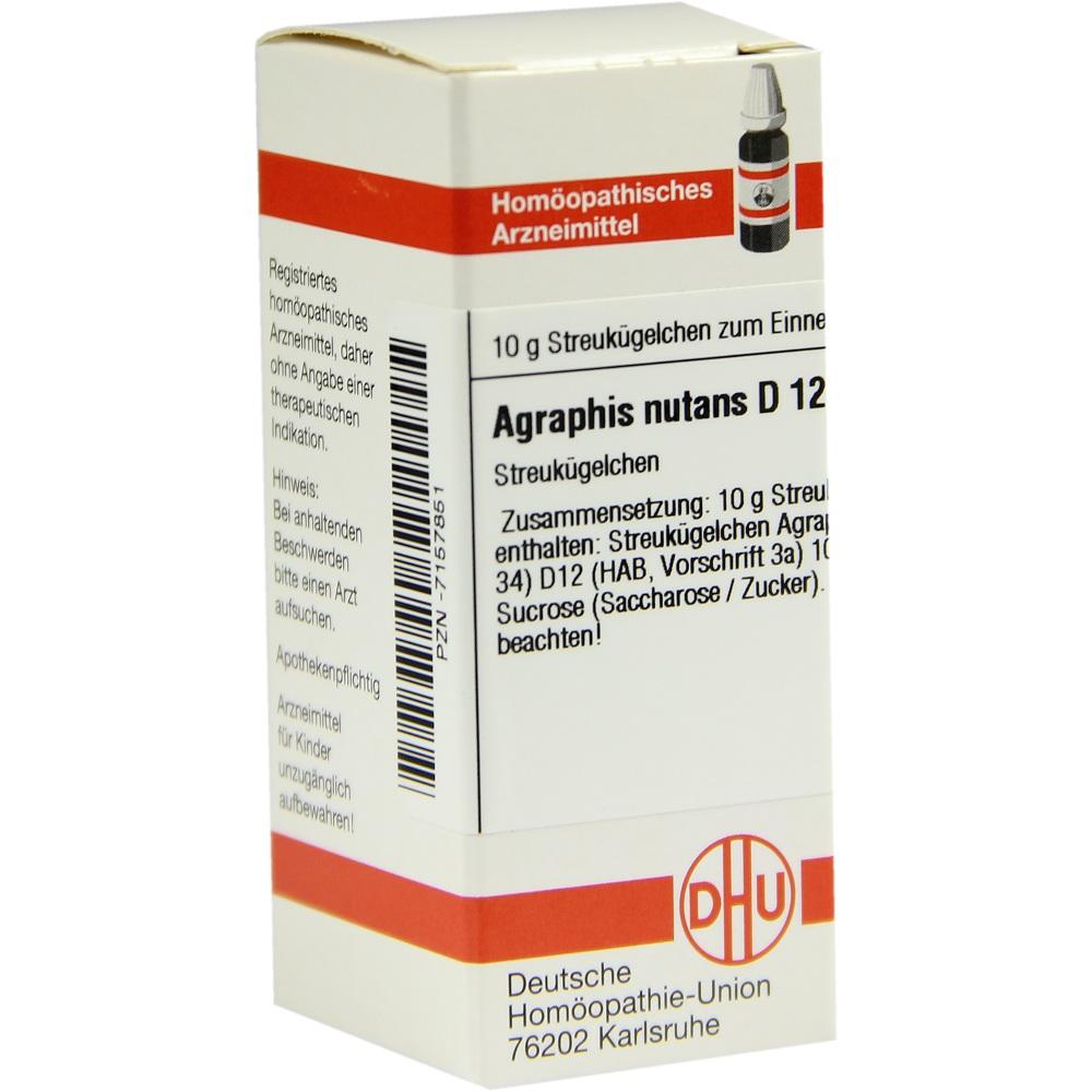 AGRAPHIS NUTANS D 12 Globuli 10 g Globuli