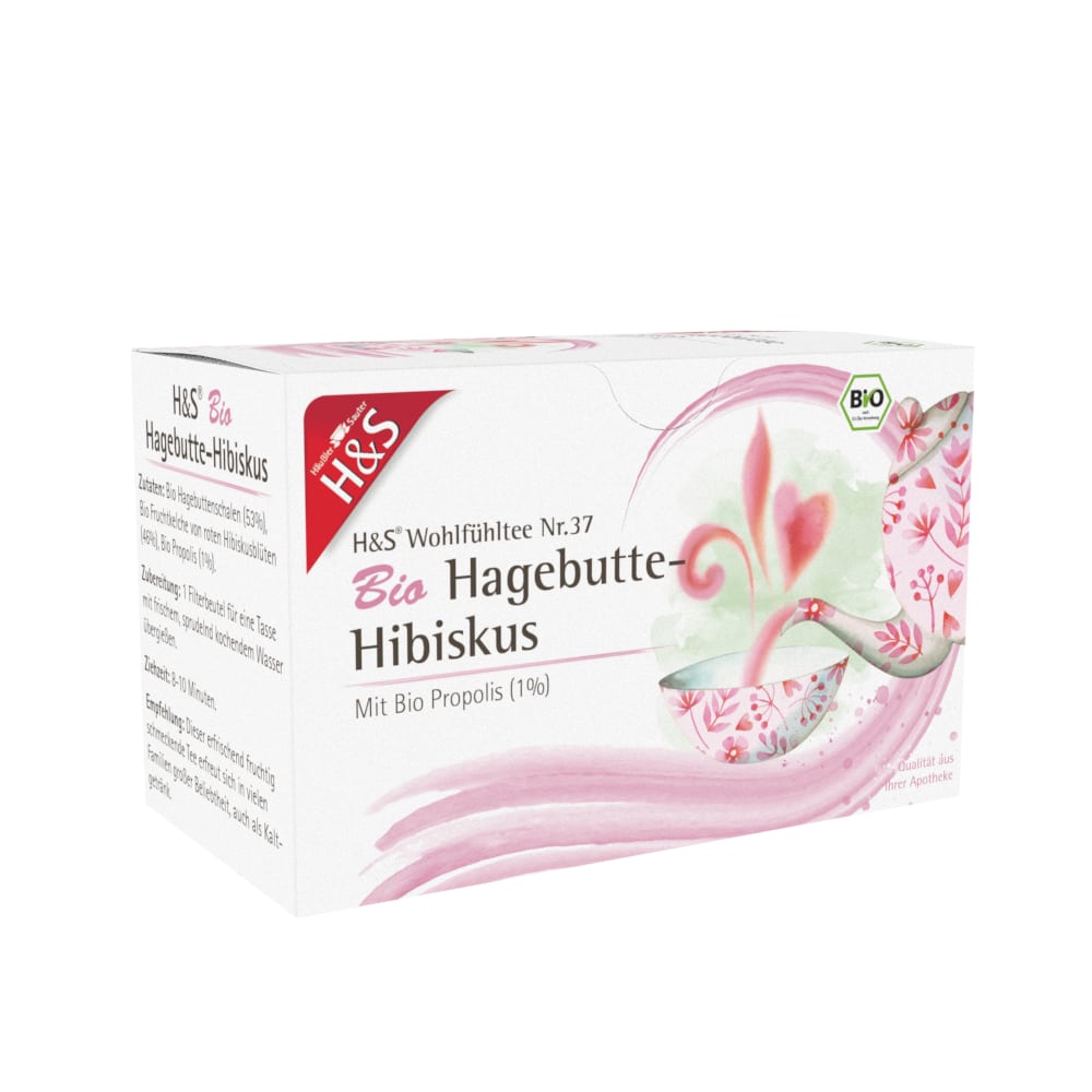 H&S Wohlfühltee Hagebutte-Hibiskus 20X3.0 g Filterbeutel