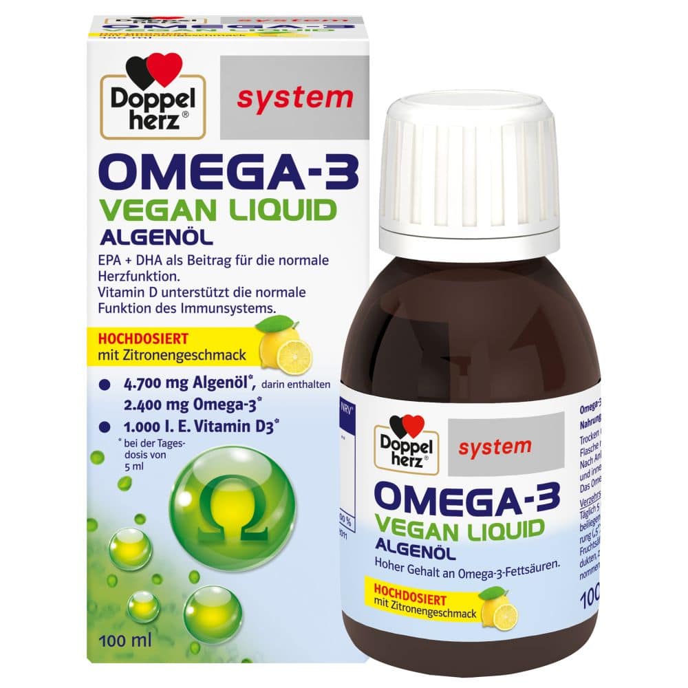 Doppelherz system OMEGA-3 VEGAN LIQUID 100 ml Flüssigkeit