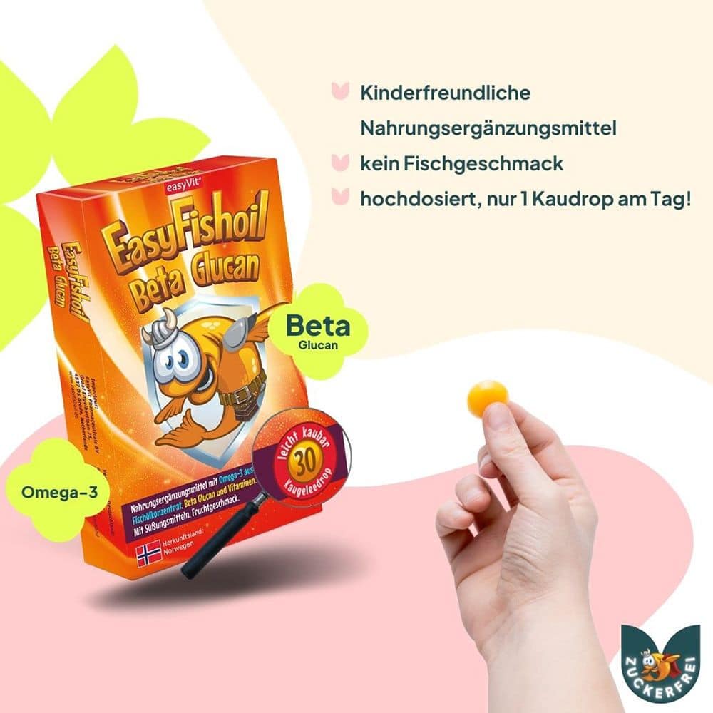 EasyFishoil Beta Glucan 30 St Kautabletten