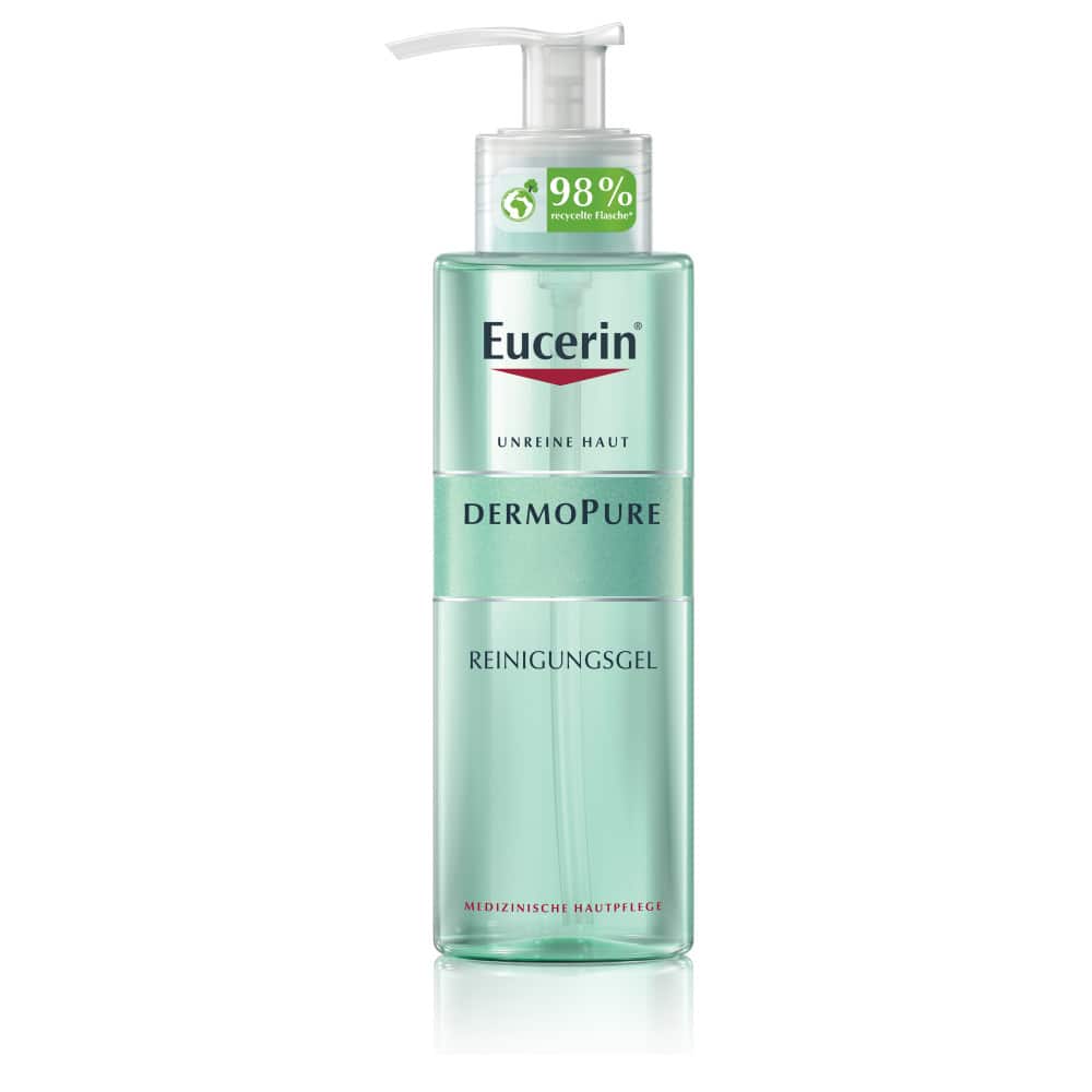 Eucerin DERMOPURE Reinigungsgel gegen Pickel und unreine Haut + 3 € sparen* 400 ml Gel