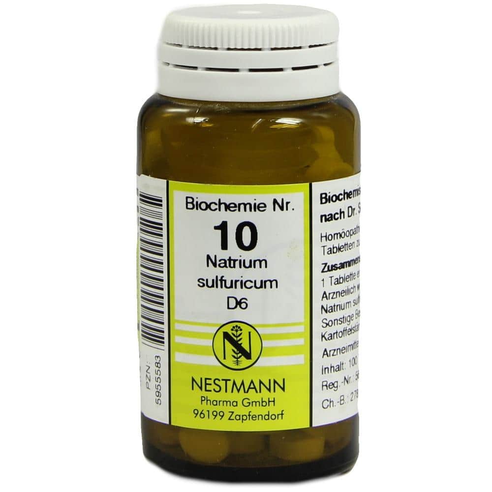 BIOCHEMIE 10 Natrium sulfuricum D 6 100 St Tabletten