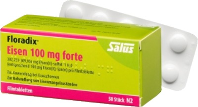 Floradix Eisen 100mg forte 50 St Filmtabletten