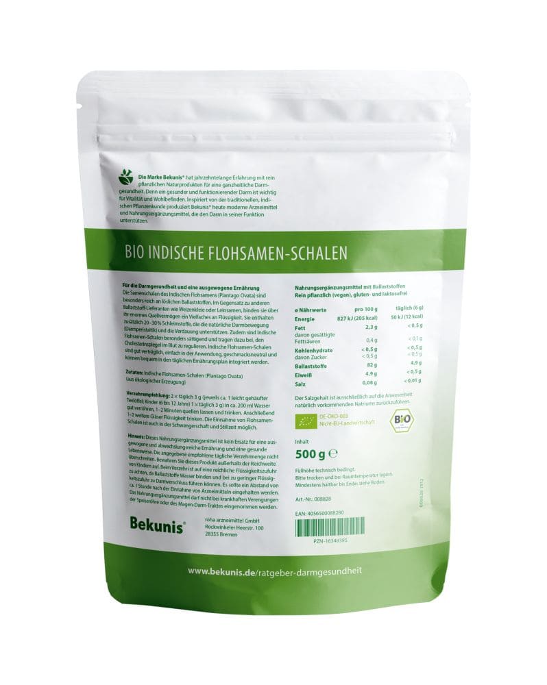 Bekunis INDISCHE FLOHSAMENSCHALEN 500 g