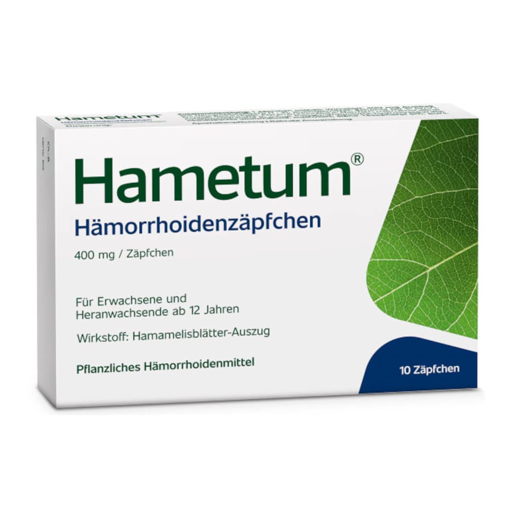 Hametum Hämorrhoidenzäpfchen 10 St Suppositorien