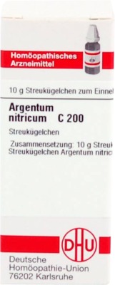 ARGENTUM NITRICUM C 200 Globuli 10 g Globuli