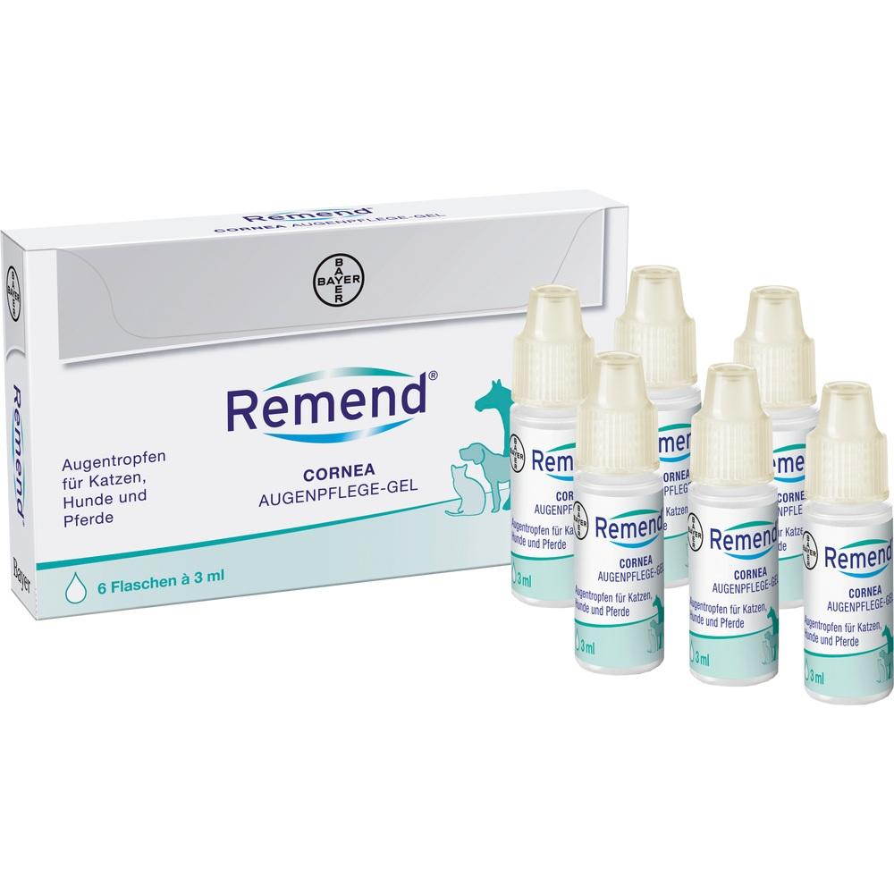 Remend CORNEA AUGENPFLEGE-GEL für Hunde/Katzen/Pferde 6X3 ml Augentropfen