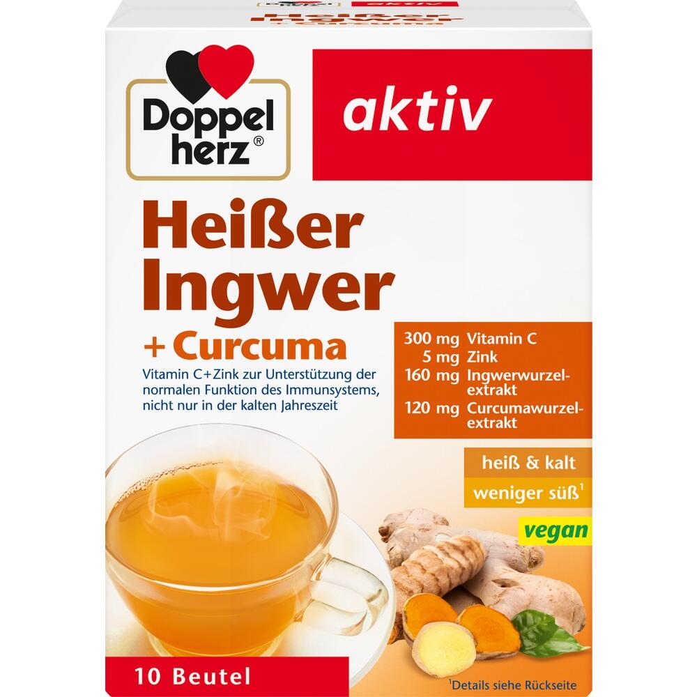 Doppelherz aktiv Heißer Ingwer + Curcuma  10 St Beutel