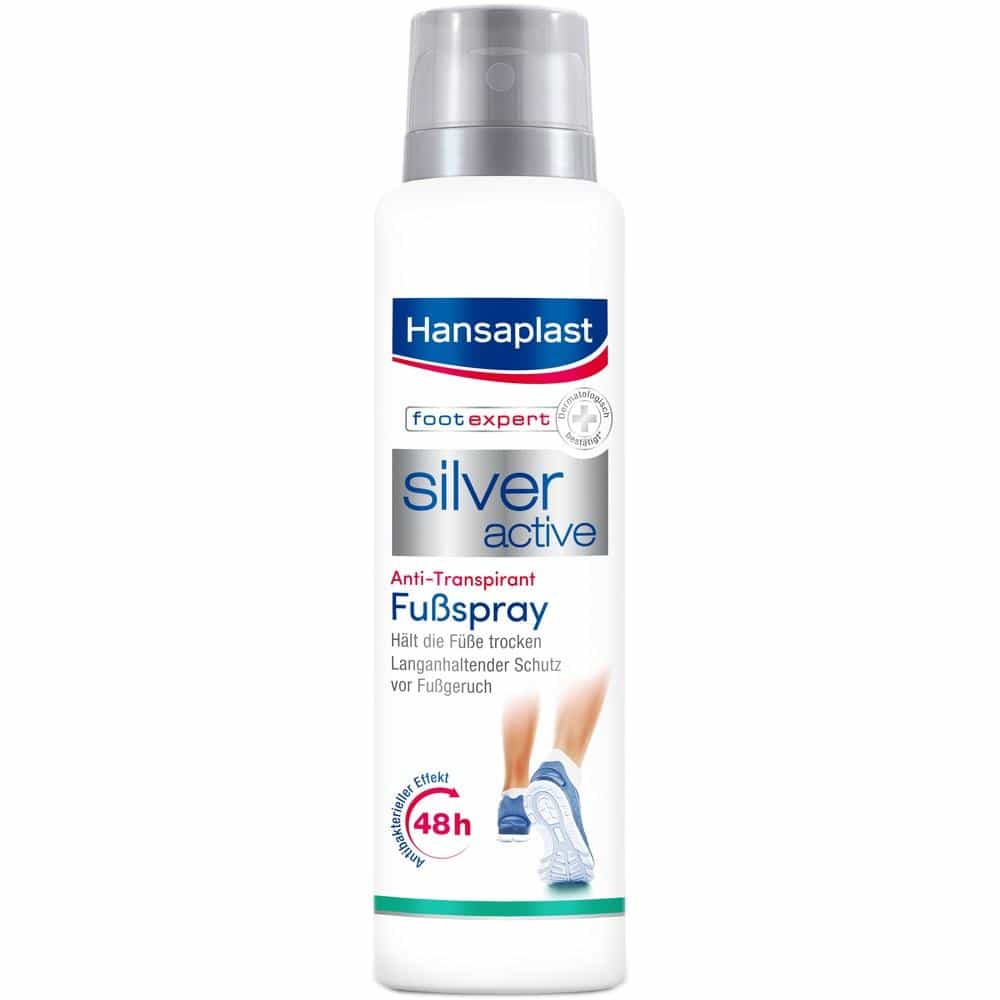 Hansaplast footexpert silver active Fußsspray 150 ml Spray