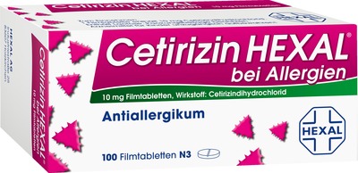 Cetirizin HEXAL  100 St Filmtabletten