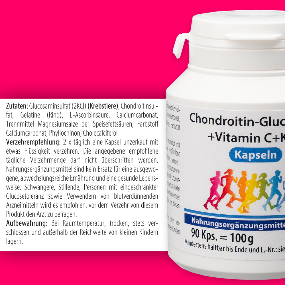 Chondroitin Glucosamin+Vitamin K Kapseln 90 St Kapseln