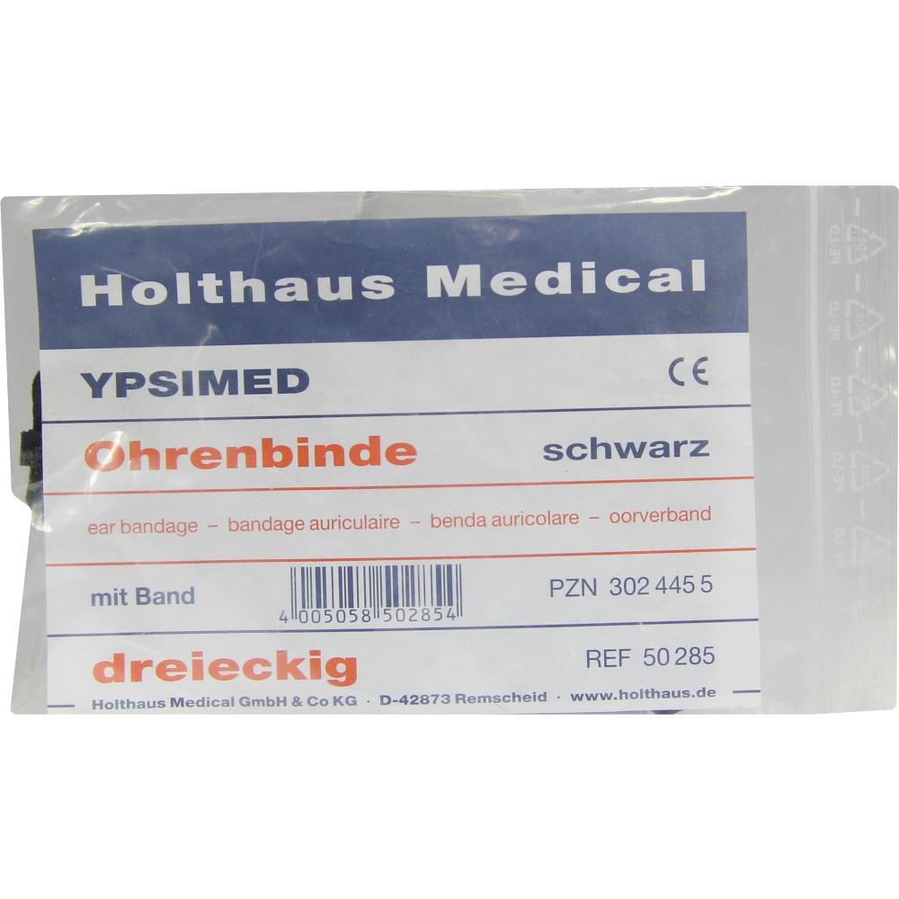 OHRENBINDE mit Band schwarz lang 1 St Binden