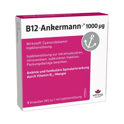 B12 Ankermann 1000 µg 5X1 ml Injektionslösung