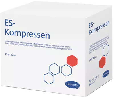 ES-KOMPRESSEN steril 5x5 cm Großpackung 5X20 St Kompressen