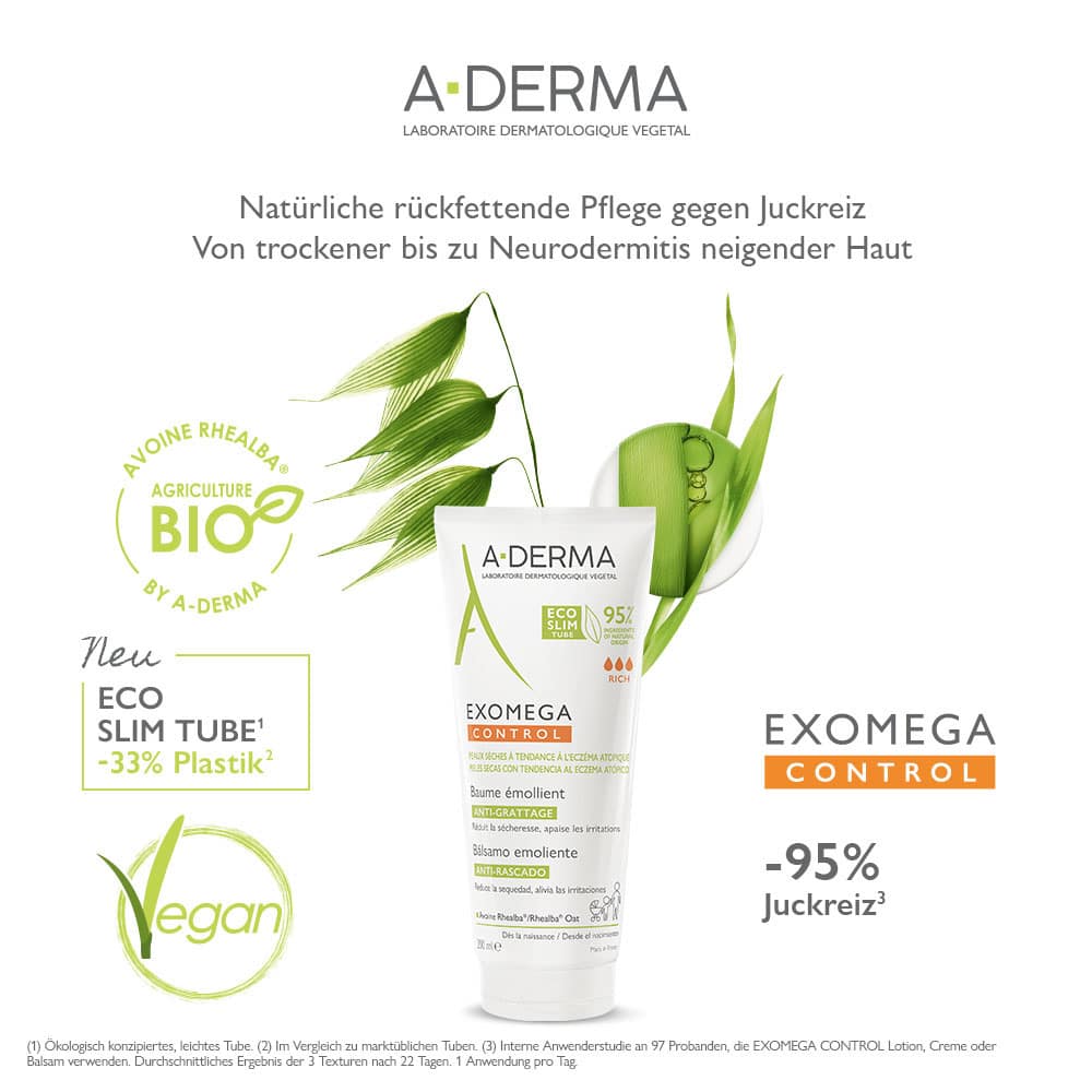 A-DERMA EXOMEGA CONTROL Rückfettender Balsam   400 ml Balsam
