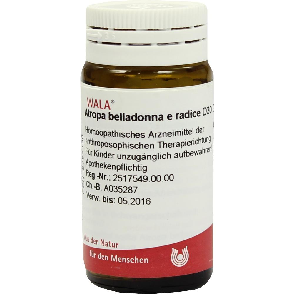 Atropa belladonna e radice D30 Globuli 20 g Globuli