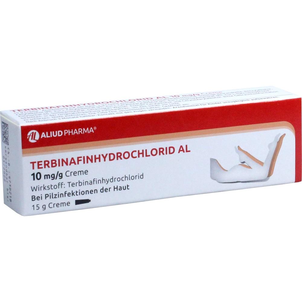 Terbinafinhydrochlorid AL 10 mg/g Creme bei Fußpilz Terbinafinhydrochlorid AL 10 mg/g Creme bei Fußpilz