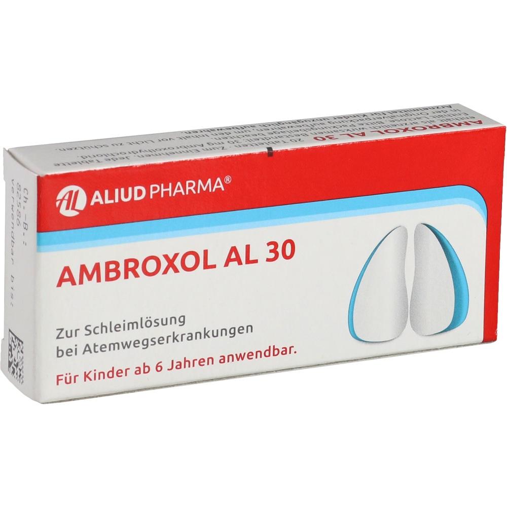 Ambroxol AL 30 zur Erleichterung des Abhustens bei erkältungsbedingter Bronchitis (Schleimlöser)